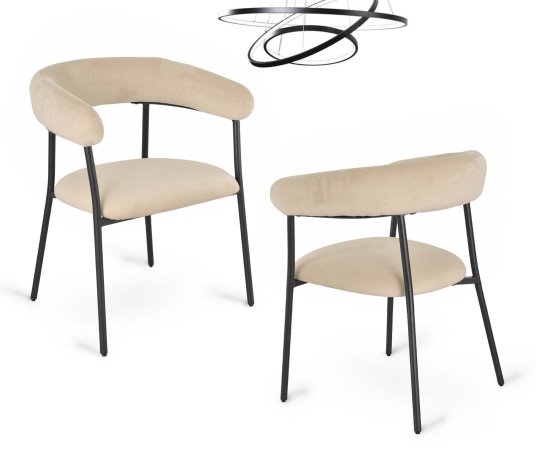 Chaise Nela pied noir